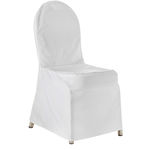 Stoltrekk, hvitt til bankettstol B:45cm H:93cm