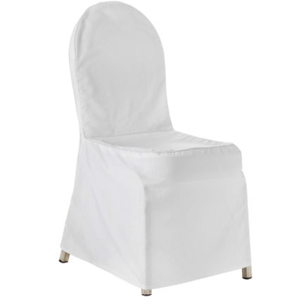 Stoltrekk, hvitt til bankettstol B:45cm H:93cm 1 / 1