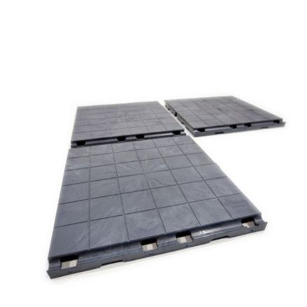 Teltgulv til <b>flatt </b>terreng grå plater pr.m² 1 / 4