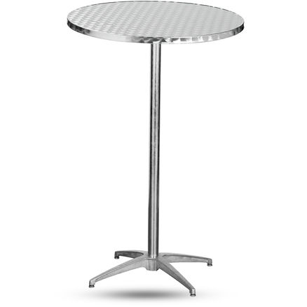 Cocktailbord, <b>stål</b> 4 pers. D:76cm H:110cm 1 / 2
