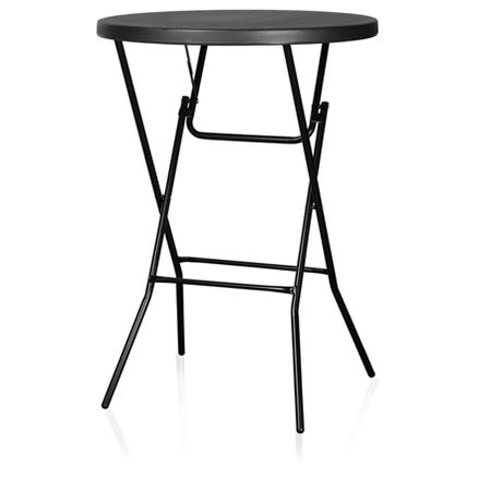Klappcocktailbord, sort D:80cm H:110cm 1 / 4