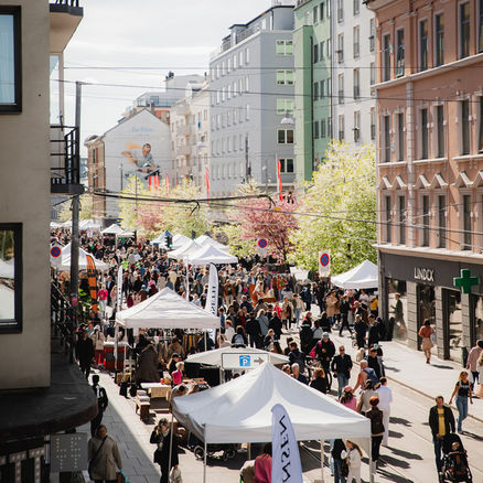 Markedsdagtelt 3x3m inkl.vegger+lodd+rigg 08-18:30 1 / 1