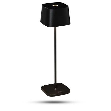 Bordlampe <b>sort</b>. Konstsmide™H:36cm.Trådløs. 1 / 2