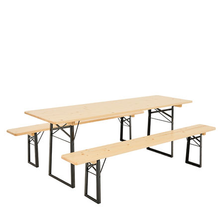 Bord & benkesett L:180cm B:80cm H:77cm 6 personer 1 / 3