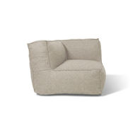 Loungesofa hjørnemodul, taupe [venstre+høyre]